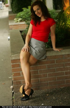 Stocking Videos are proud to present you with a free pictures featuring Nylon Angie xxx gallery 265331