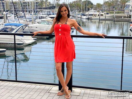 Got Filled picture collection featuring Armani Black in sex scene with taking rod up the ass